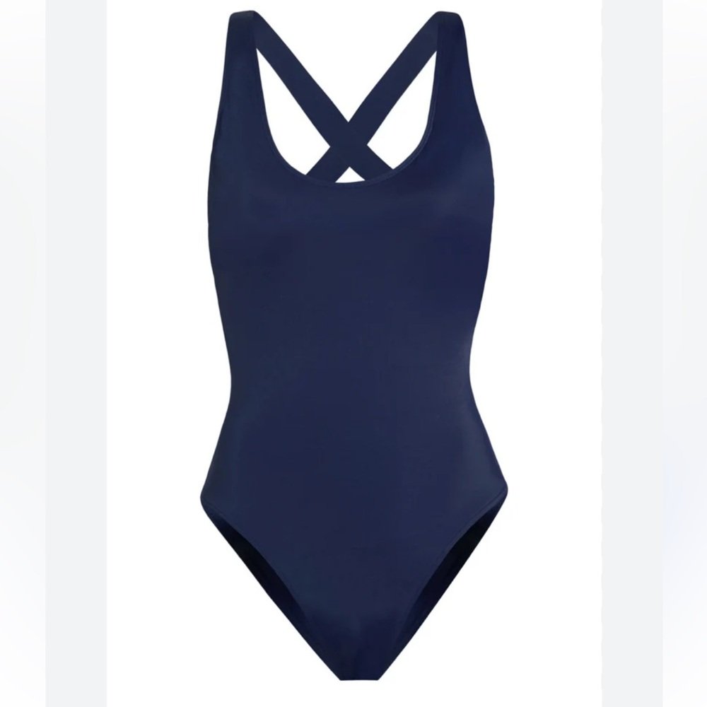 Andie Classic Navy The Tulum One-Piece Swimsuit - Picture 2 of 9